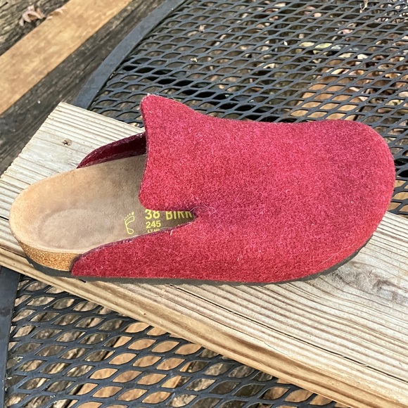 Red Wool Birkenstocks! - Picture 5 of 5